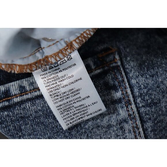 BDG Urban Outfitters Women's Size 28 Blue Acid Wash Twig High-Rise Skinny Jeans - Picture 7 of 10